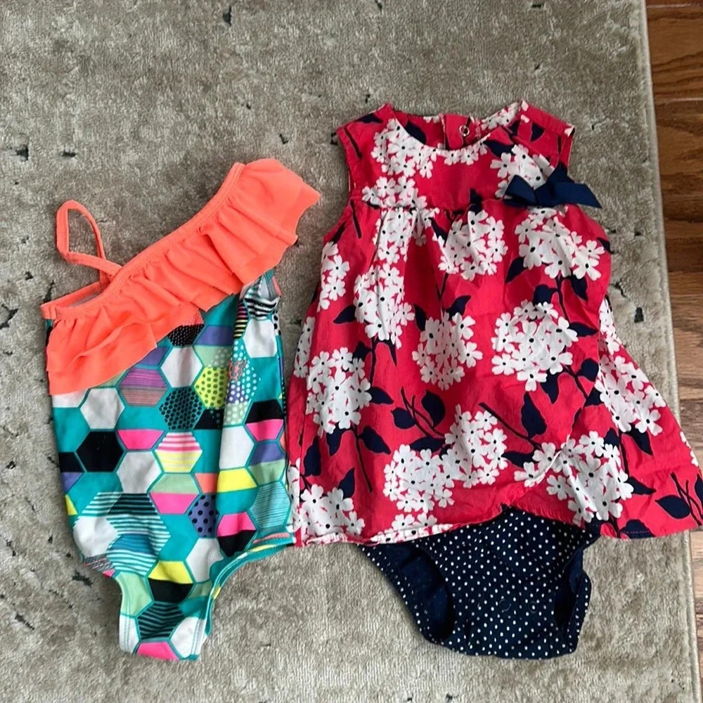 18 months Onesie and Swimsuit bundle